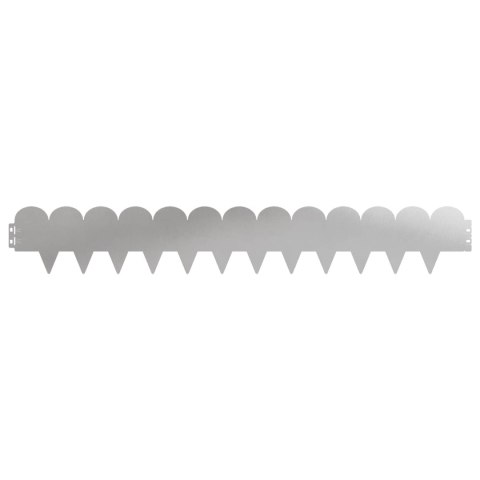 Krawężnik do trawnika 50 pcs 103 x 15 cm Stal srebrny