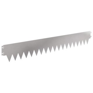 Krawężnik do trawnika 50 pcs 103 x 15 cm metal srebrny
