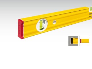 Poziomica Stabila seria 80 AS, 100 cm + drewniany przymiar składany typ 617, 2 metry
