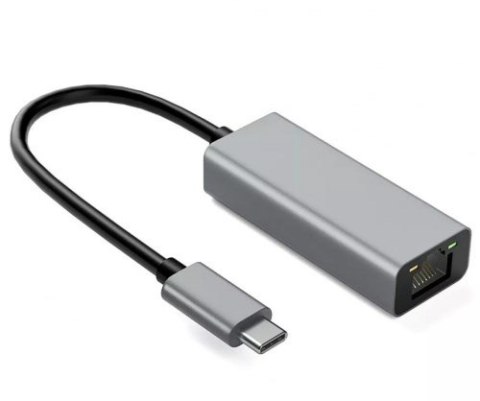 Adapter aluminiowy RJ45 do USB Typ-C 10/100/1000 Mb/s