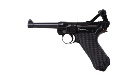 Wiatrówka pistolet RANGER P08 Parabellum KWC kal. 4,5 BBs BLOW BACK 21 strz. FULL METAL CO2 (AAKCMB410AZB)