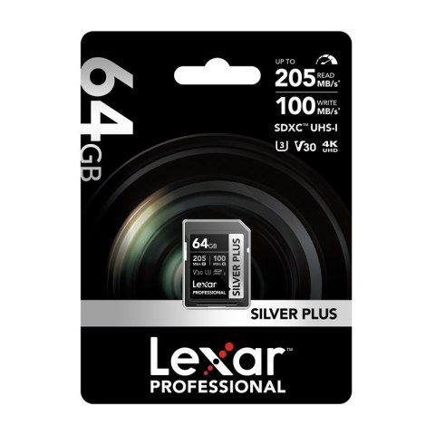 Karta pamięci Lexar Professional SILVER PLUS SDXC 64GB