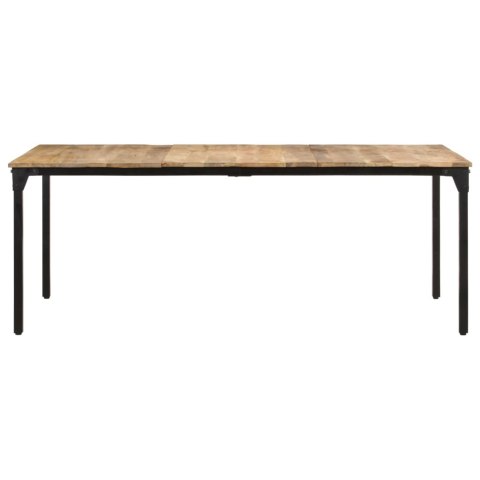 Stół jadalniany, 200 x 100 x 76 cm, surowe drewno mango