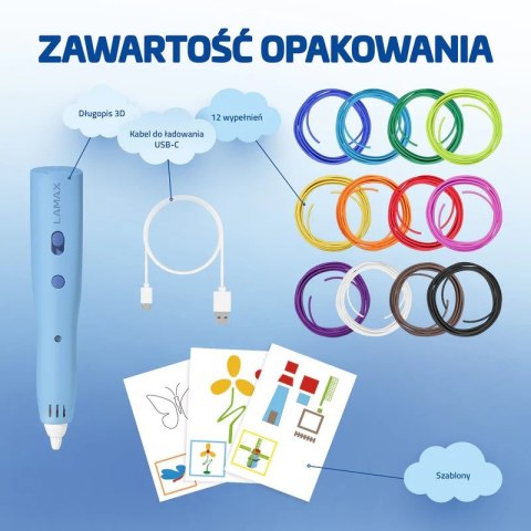 Długopis LAMAX ArtKid1 3D, blue