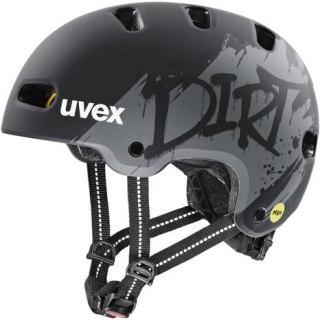 Kask rowerowy dziecięcy UVEX Kid 4 Style MIPS, dirt black matt