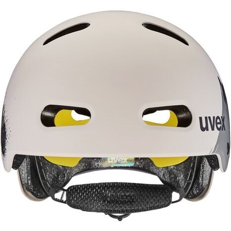 Kask rowerowy dziecięcy UVEX Kid 4 Style MIPS, dirt warm grey