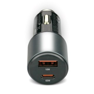 EVERACTIVE ŁADOWARKA SAMOCHODOWA 1 X USB QC3.0, 1 X USB-C PD 83W CZARNA CC-60Q