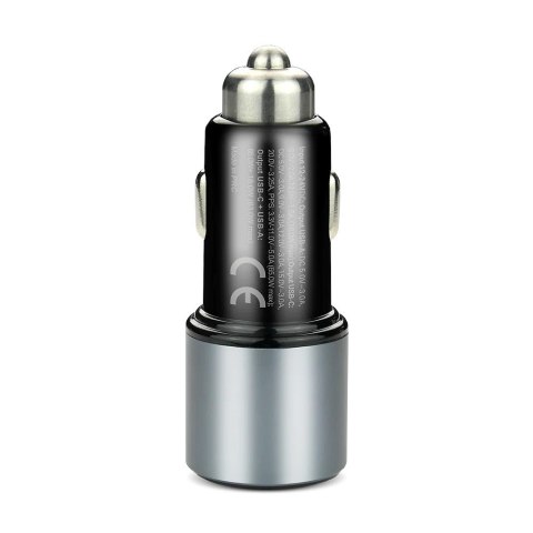 EVERACTIVE ŁADOWARKA SAMOCHODOWA 1 X USB QC3.0, 1 X USB-C PD 83W CZARNA CC-60Q