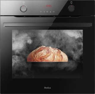 Piekarnik parowy AMICA ED47637BA+ X-TYPE STEAM 65 l | para | pyroliza | termoobieg | czarny