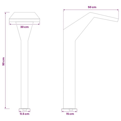 Wodospad Basenowy Stal nierdzewna 50 x 30 x 90 cm srebrny