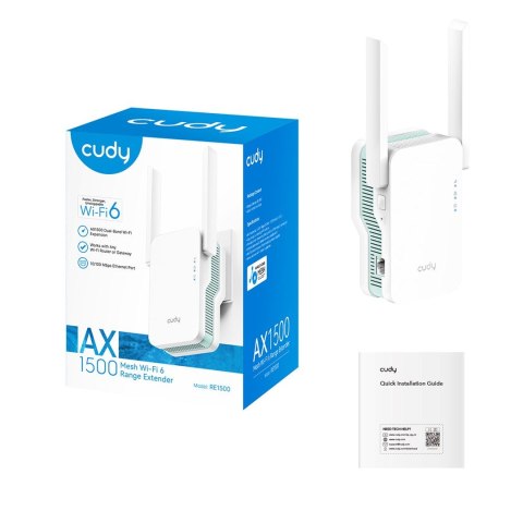 Wzmacniacz sygnału CUDY RE1500 Mesh Wi-Fi 6