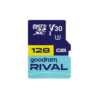 Karta pamięci microSD 128 GB V30 UHS-III Goodram Rival z adapterem