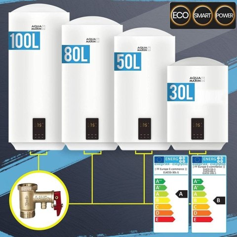 Aquamarin Elektryczny podgrzewacz wody, 50 l, 2 kW