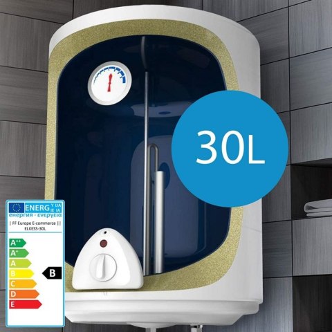 Elektryczny zbiornik ciepłej wody 30 l, biały