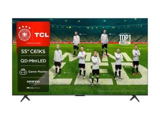 Telewizor TCL 55C61KS QD-Mini LED 55'' 4K Ultra HD Google TV Dolby Atmos DVB-T2 Czarny (OUTLET)