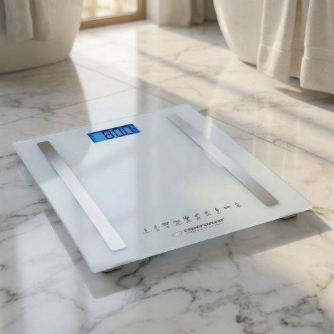 Waga z funkcją bluetooth Esperanza B.FIT EBS016W (kolor biały)