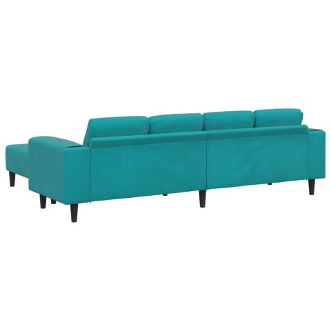 Sofa do salonu 3 pcs Turkusowy 250 x 188 x 76 cm