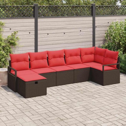 Zestaw Sof z poduszką 4 pcs polirattan