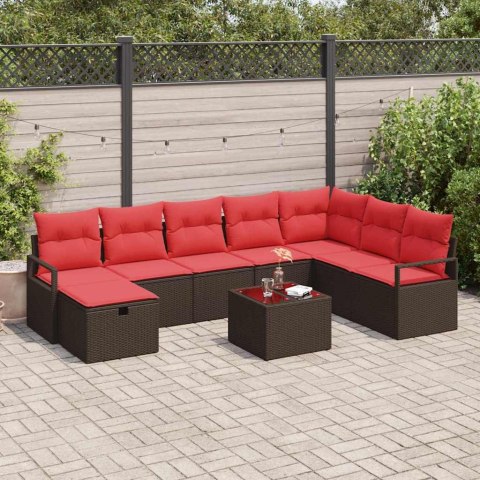 Zestaw Sof z poduszką 5 pcs polirattan