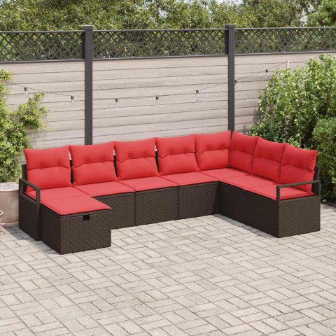 Zestaw Sof z poduszką 6 pcs polirattan