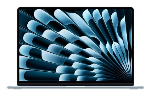 Apple MacBook Air 15,3"Retina 500nit M4 chip with 10-core CPU + 10-core GPU 16GB SSD512 2xTB4 BLKB 1Y Sky Blue (WYPRZEDAŻ)