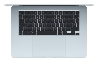 Apple MacBook Air 15,3"Retina 500nit M4 chip with 10-core CPU + 10-core GPU 16GB SSD512 2xTB4 BLKB 1Y Sky Blue (WYPRZEDAŻ)