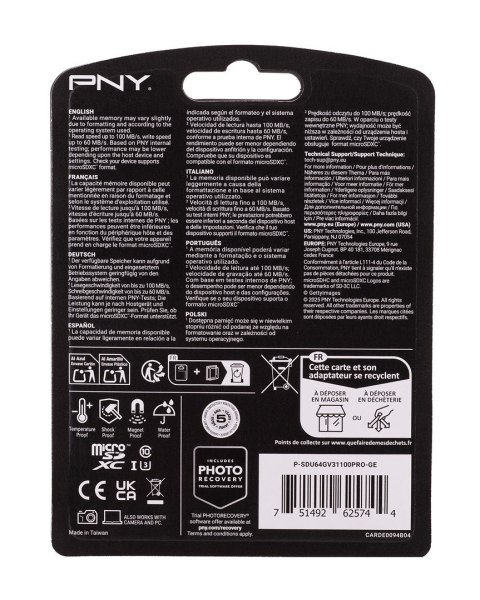 Karta pamięci PNY PRO Elite microSDXC 64GB