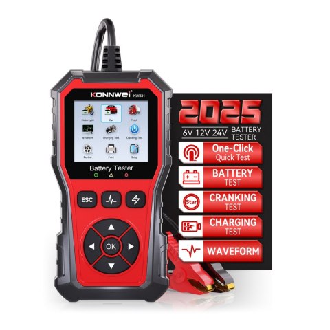 Miernik, tester baterii Konnwei KW331
