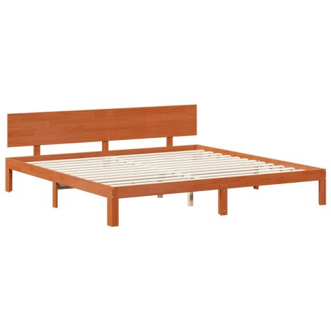 Ramka łóżka Woskowy Brąz 180 x 200 cm Lite drewno sosnowe