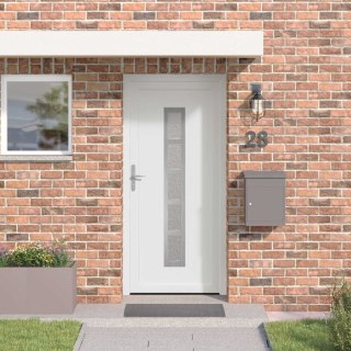 Drzwi Frontowe Biały 108 x 208 cm PVC