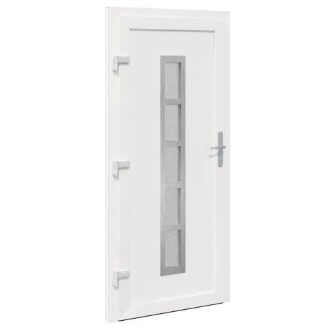 Drzwi Frontowe Biały 108 x 208 cm PVC