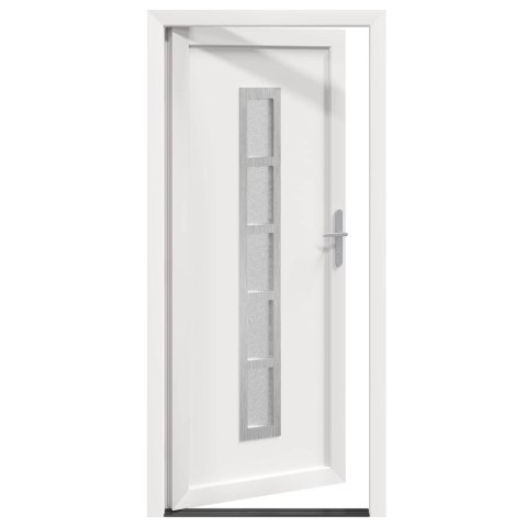 Drzwi Frontowe Biały 88 x 200 cm PVC