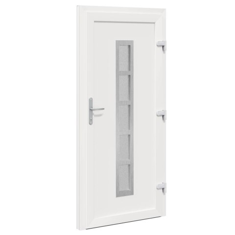 Drzwi Frontowe Biały 88 x 200 cm PVC
