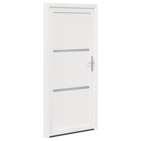 Drzwi Frontowe Biały 88 x 200 cm PVC