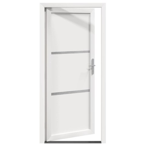 Drzwi Frontowe Biały 88 x 200 cm PVC