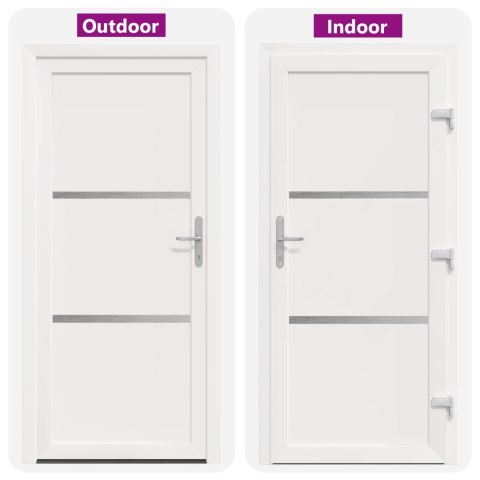 Drzwi Frontowe Biały 88 x 200 cm PVC