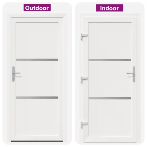 VidaXL Drzwi Frontowe Biały 98 x 200 cm PVC