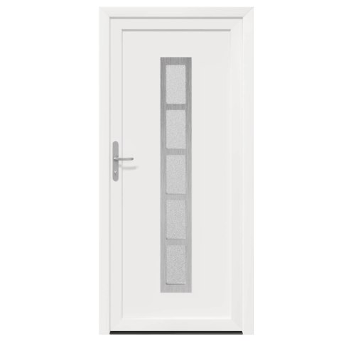 Drzwi Frontowe Biały 98 x 208 cm PVC