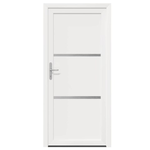 Drzwi Frontowe Biały 98 x 208 cm PVC