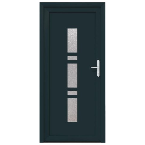 Drzwi Frontowe antracytowy 108 x 208 cm PVC