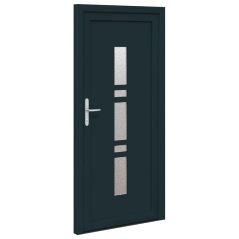 Drzwi Frontowe antracytowy 88 x 200 cm PVC
