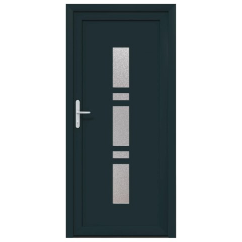 Drzwi Frontowe antracytowy 88 x 200 cm PVC