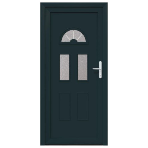 Drzwi Frontowe antracytowy 88 x 200 cm PVC
