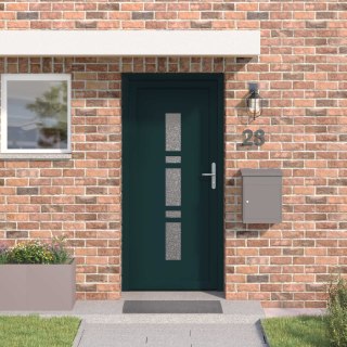 VidaXL Drzwi Frontowe antracytowy 98 x 200 cm PVC