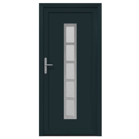 Drzwi Frontowe antracytowy 98 x 208 cm PVC
