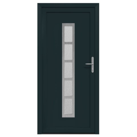 Drzwi Frontowe antracytowy 98 x 208 cm PVC