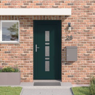 VidaXL Drzwi Frontowe antracytowy 98 x 208 cm PVC