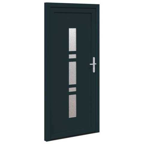 Drzwi Frontowe antracytowy 98 x 208 cm PVC