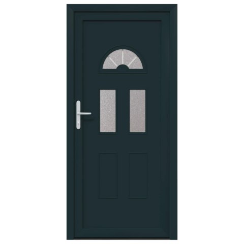 Drzwi Frontowe antracytowy 98 x 208 cm PVC