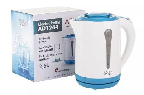 Czajnik elektryczny Adler AD 1244 (2200W 2.5l; kolor niebieski)
